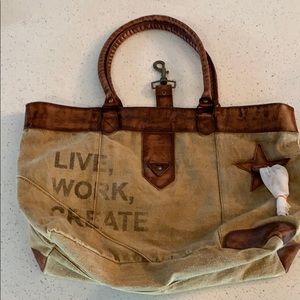 Mona B Canvas Shoulder Bag